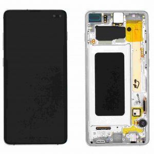 Display cu touchscreen Samsung Galaxy S10+ Plus alb
